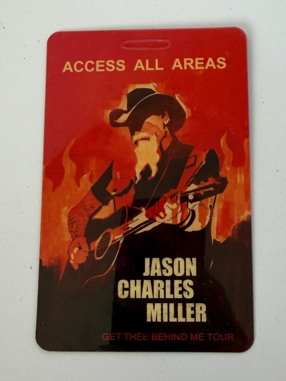 Jason Charles Miller “Get Thee Behind Me Tour” Backstage Access Pass